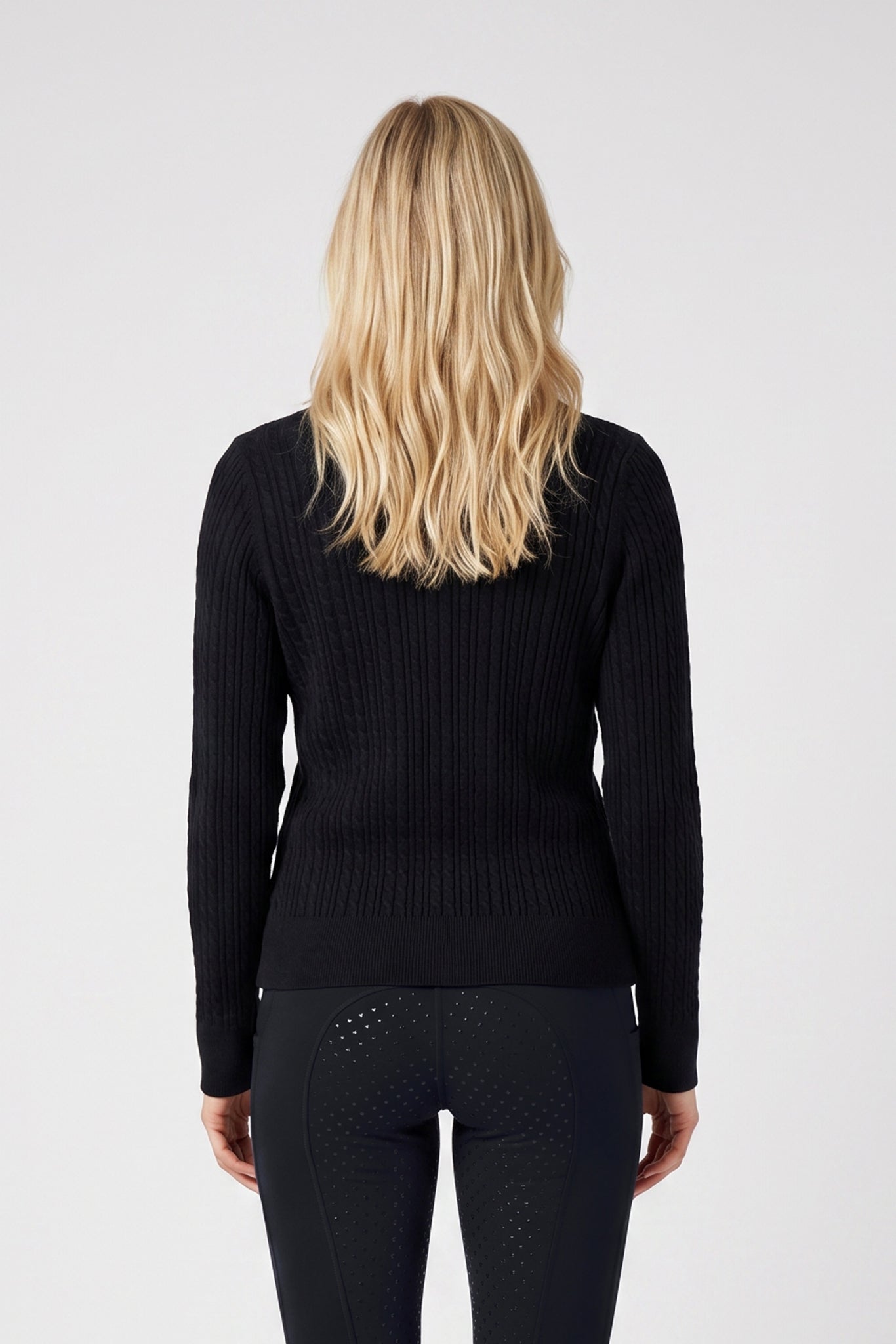Weatherbeeta Ladies Cable Knit V-Neck Pullover