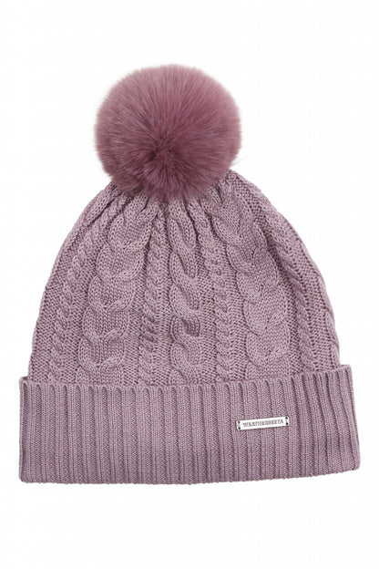 Weatherbeeta Cable Knit Pom Pom Beanie