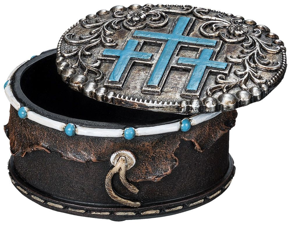 Gift Corral Triple Cross Trinket Box