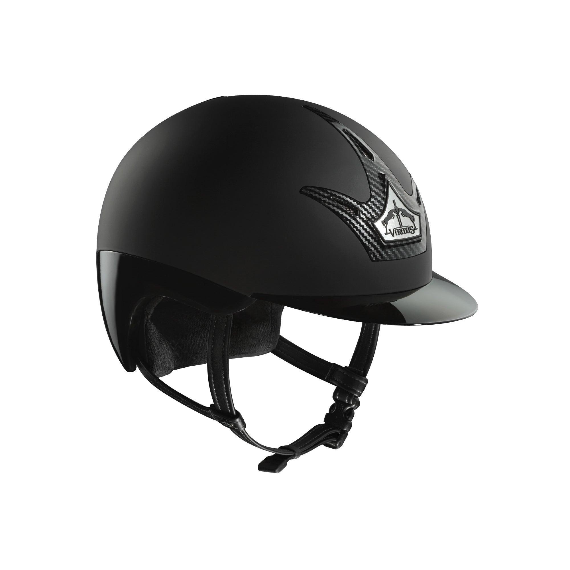 Veredus Vita Carbon Gel GST Matte Riding Helmet with Standard Visor