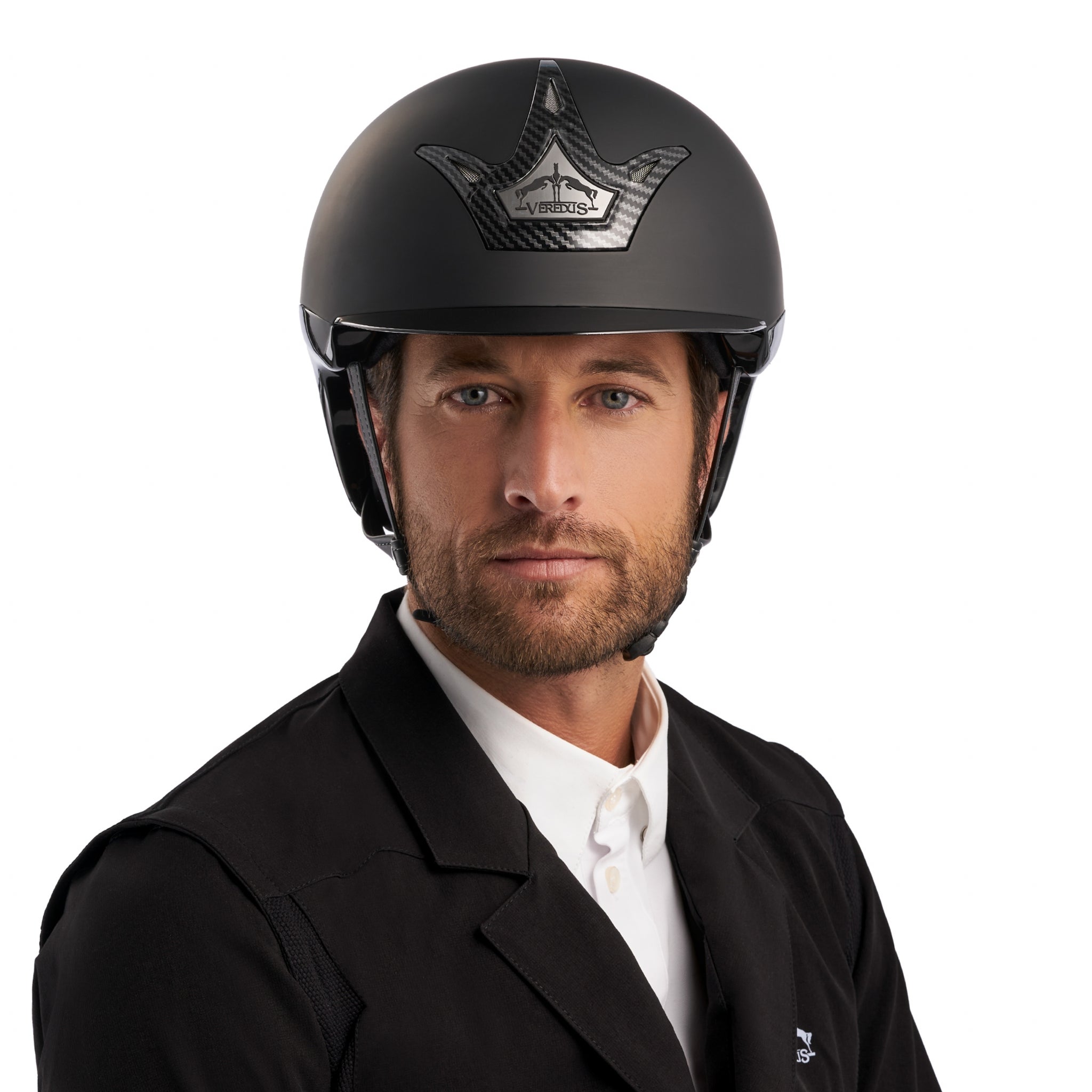 Veredus Vita Carbon Gel GST Matte Riding Helmet with Standard Visor
