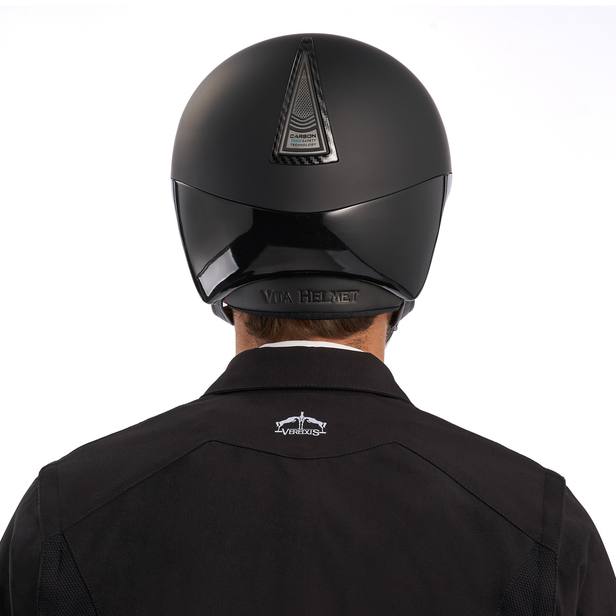 Veredus Vita Carbon Gel GST Matte Riding Helmet with Standard Visor