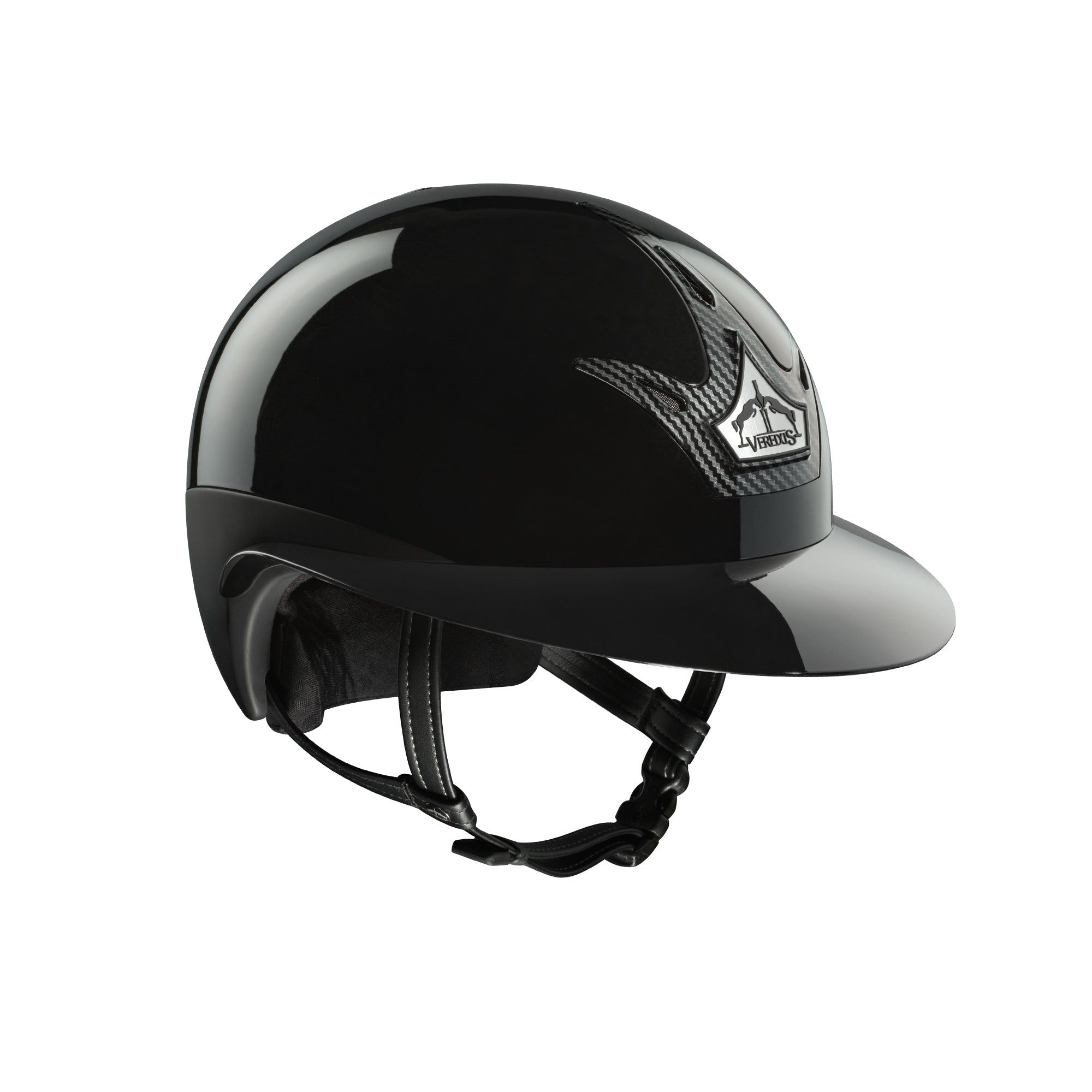 Veredus Vita Carbon GST Glossy Riding Helmet with Wide Visor