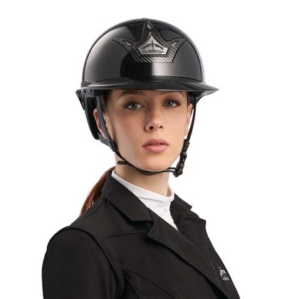 Veredus Vita Carbon GST Glossy Riding Helmet with Wide Visor