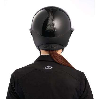 Veredus Vita Carbon GST Glossy Riding Helmet with Wide Visor