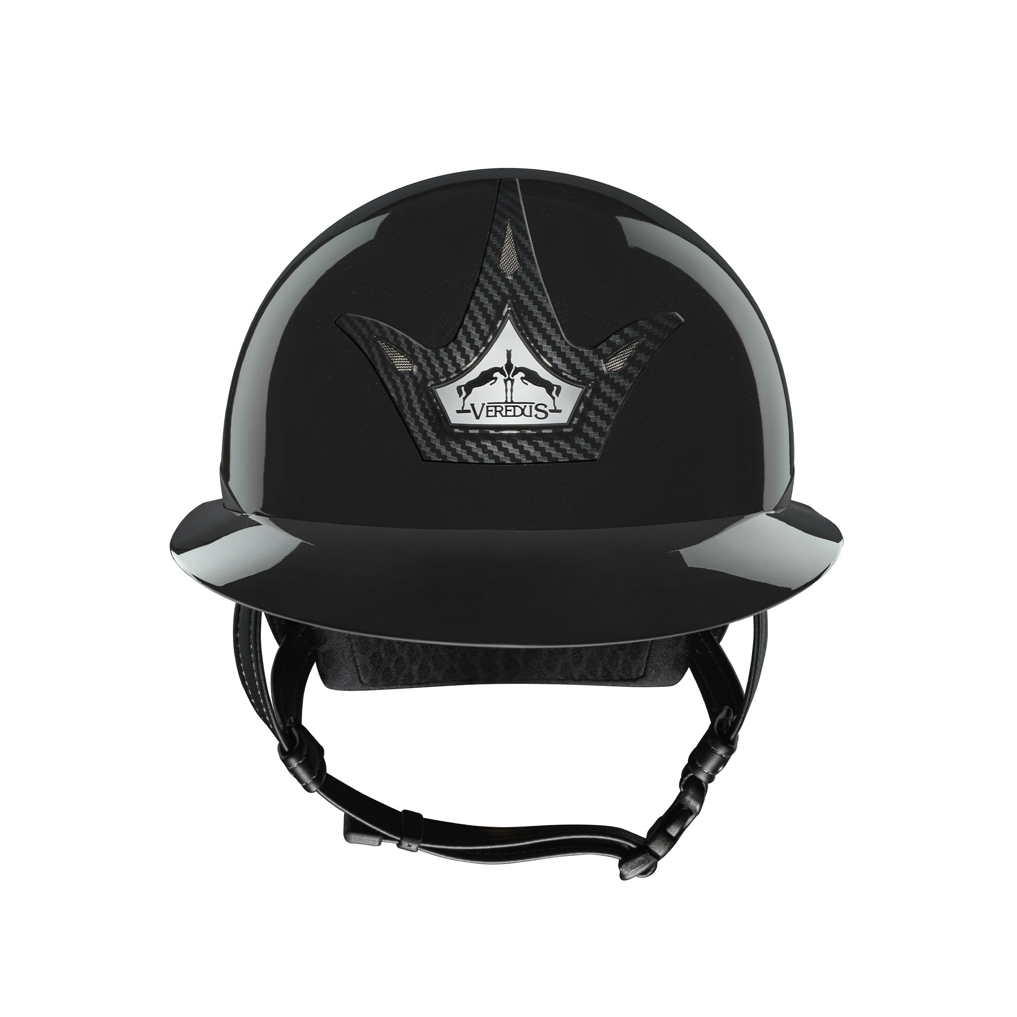 Veredus Vita Carbon GST Glossy Riding Helmet with Wide Visor