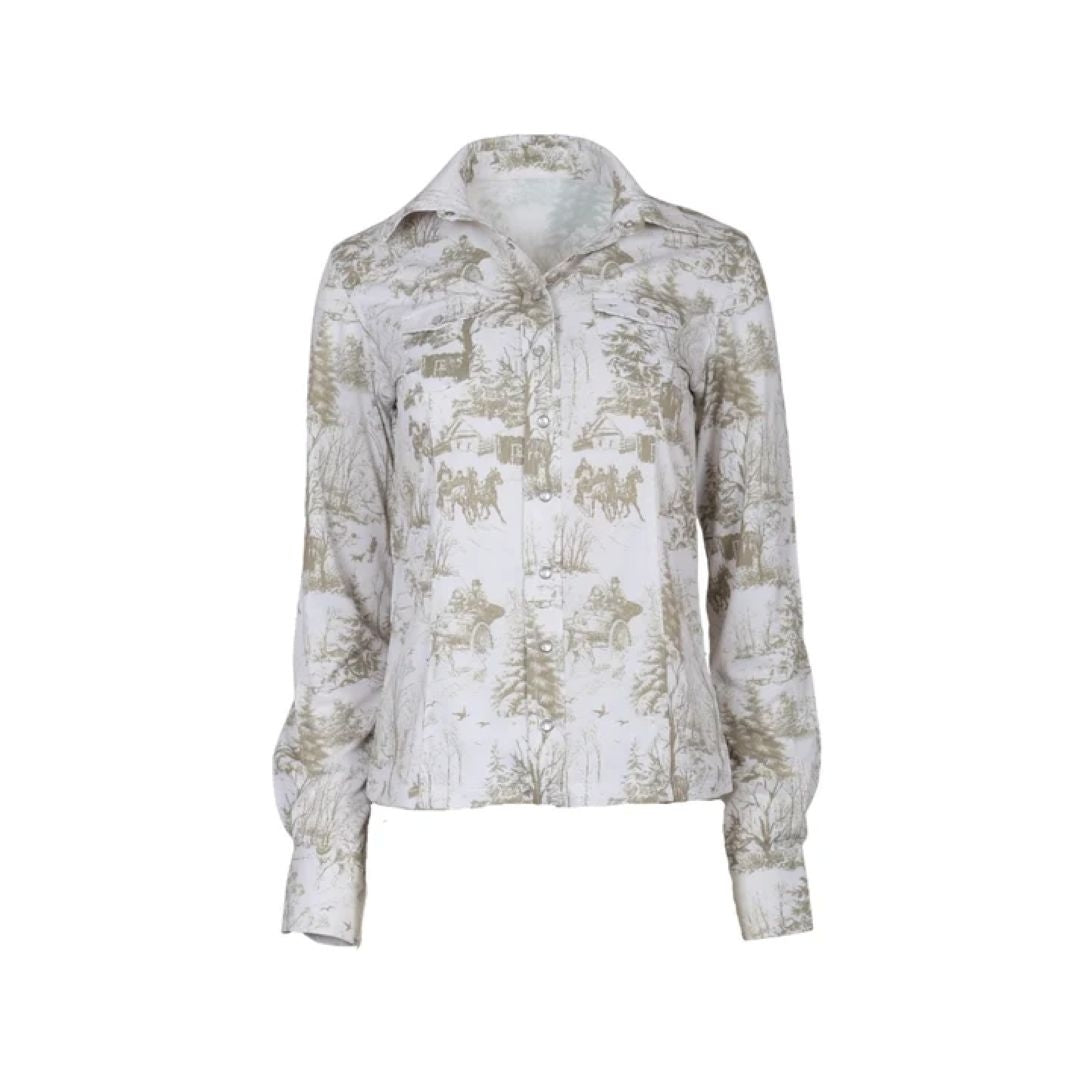 Dapplebay Winter Toile Western Baselayer Top