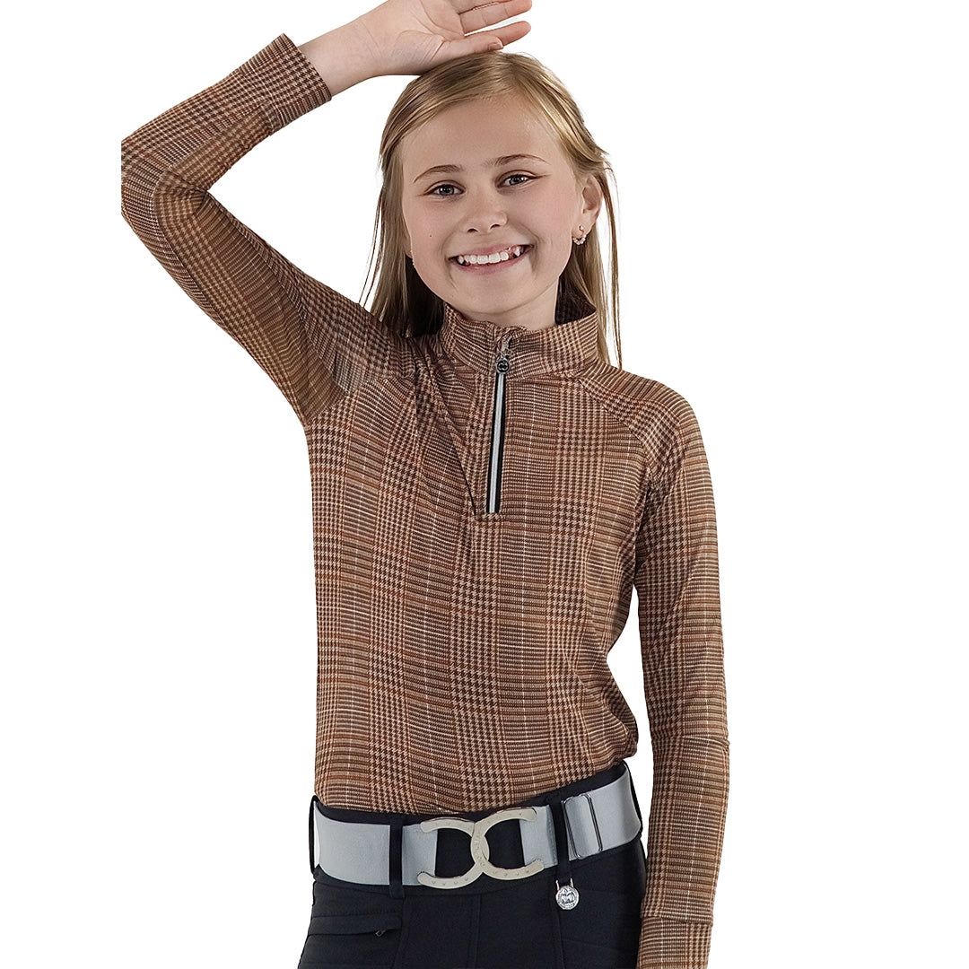 Dapplebay Kids Heirloom 1/4 Zip LS Riding Top