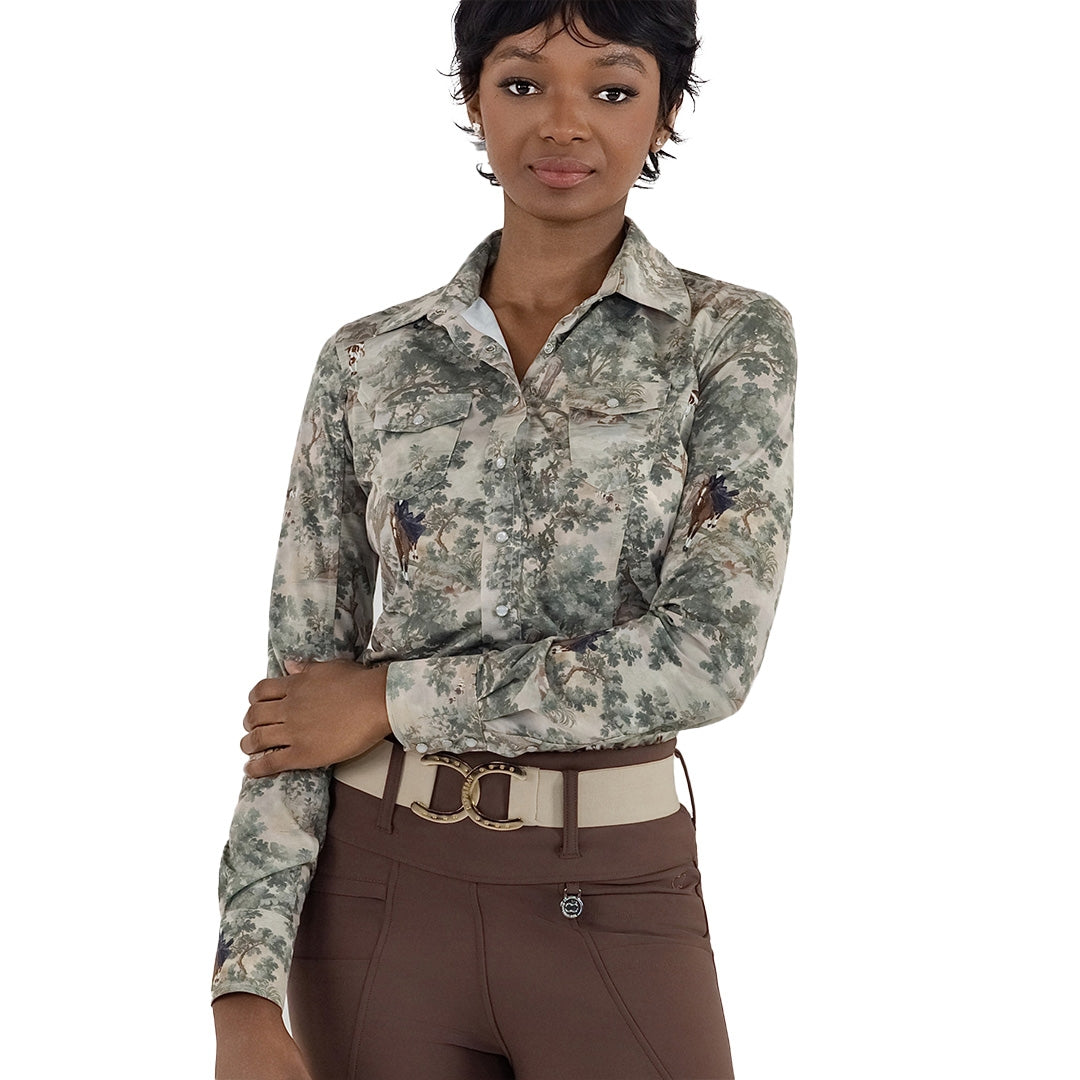 Dapplebay Ladies Hunt Tapestry Western Riding Top