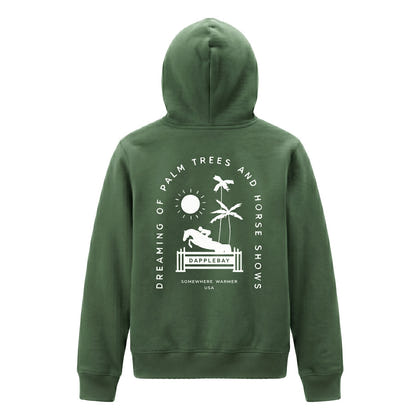 Dapplebay Kids Palm Trees & Horse Shows Hoodie