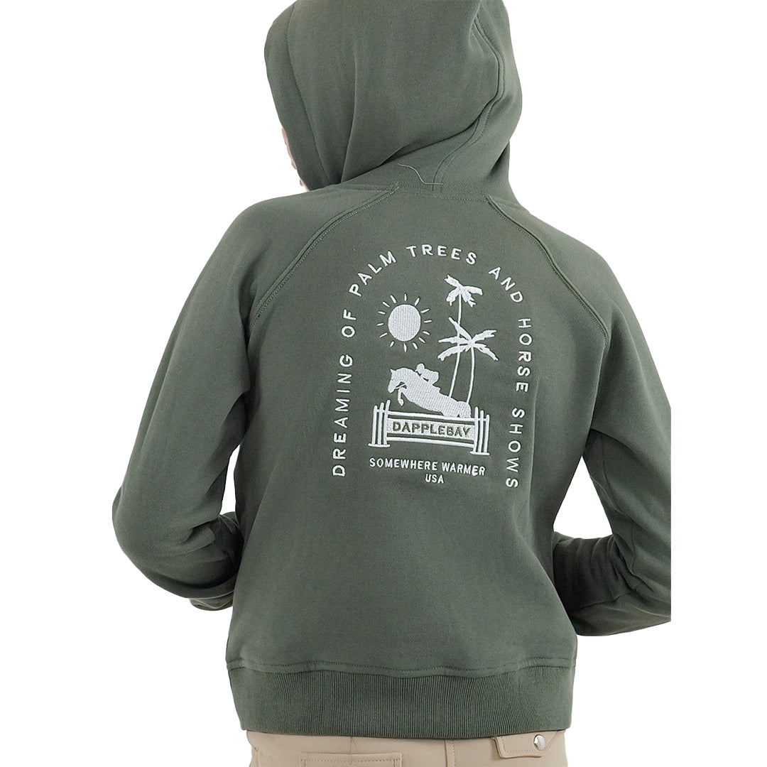 Dapplebay Kids Palm Trees & Horse Shows Hoodie