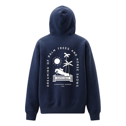 Dapplebay Ladies Palm Trees & Horse Shows Hoodie