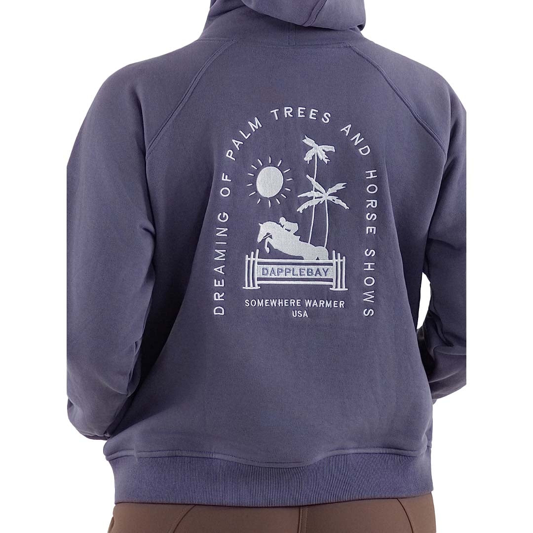Dapplebay Ladies Palm Trees & Horse Shows Hoodie
