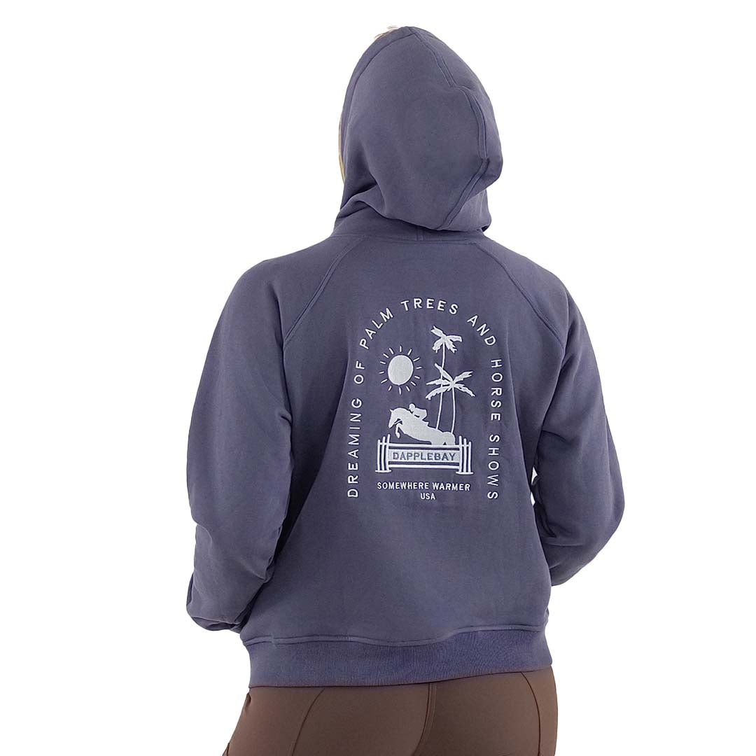 Dapplebay Ladies Palm Trees & Horse Shows Hoodie