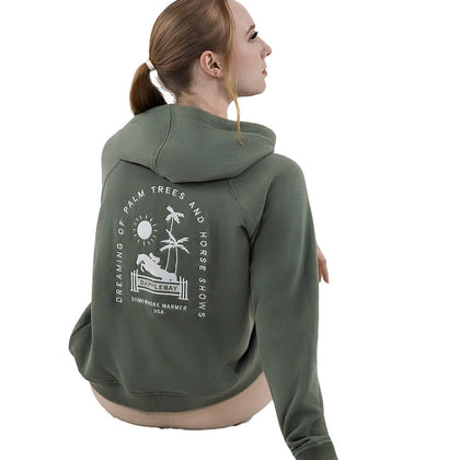 Dapplebay Ladies Palm Trees & Horse Shows Hoodie