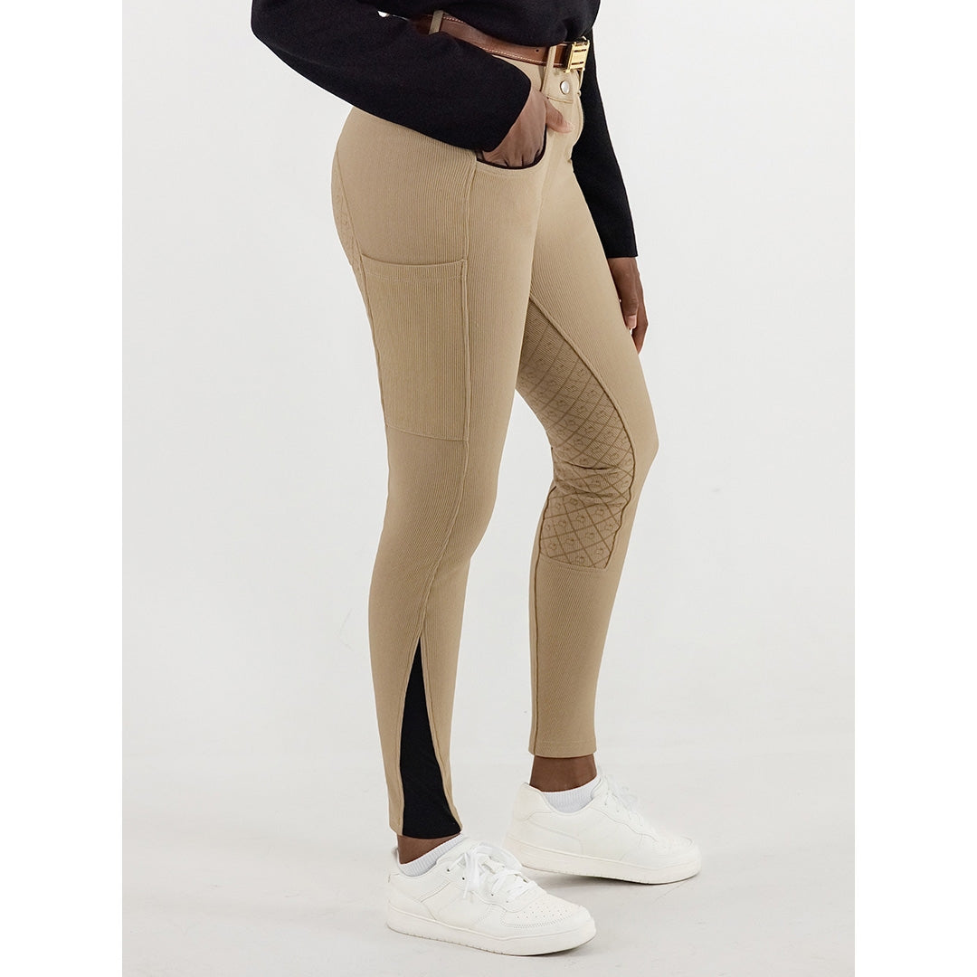 Dapplebay Ladies Pro Ribbed FS Suede Breeches