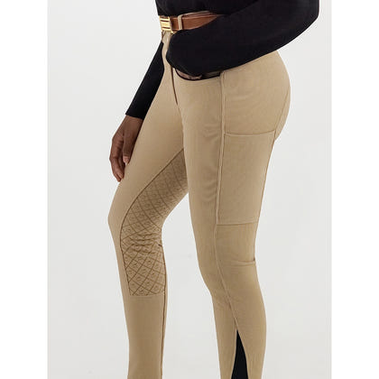 Dapplebay Ladies Pro Ribbed FS Suede Breeches