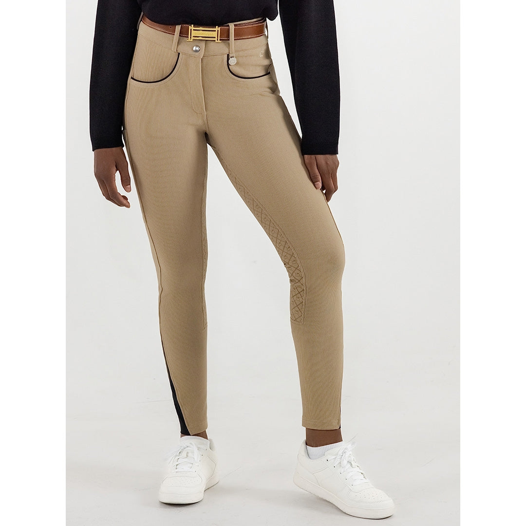 Dapplebay Ladies Pro Ribbed FS Suede Breeches
