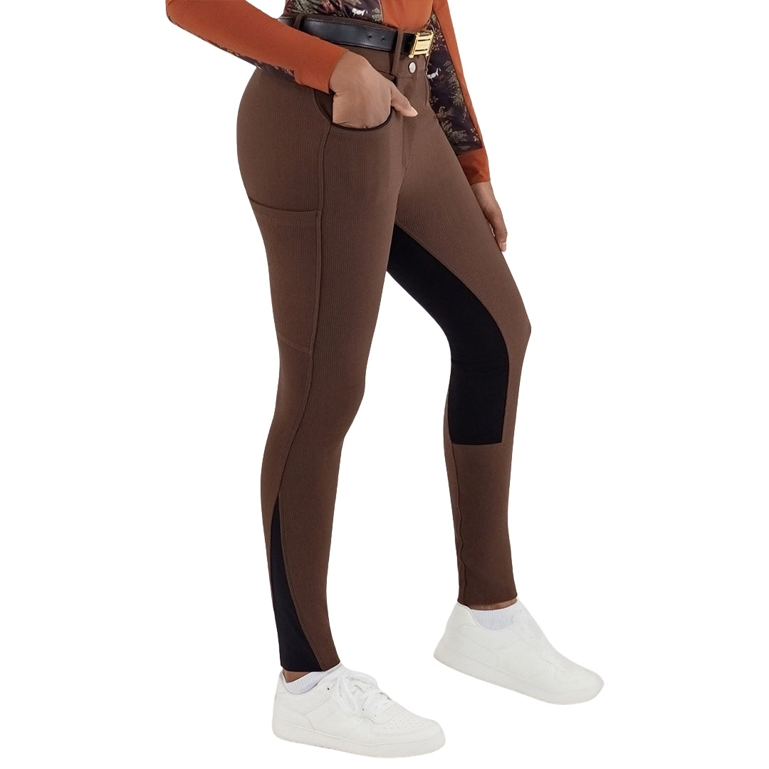 Dapplebay Ladies Pro Ribbed FS Suede Breeches