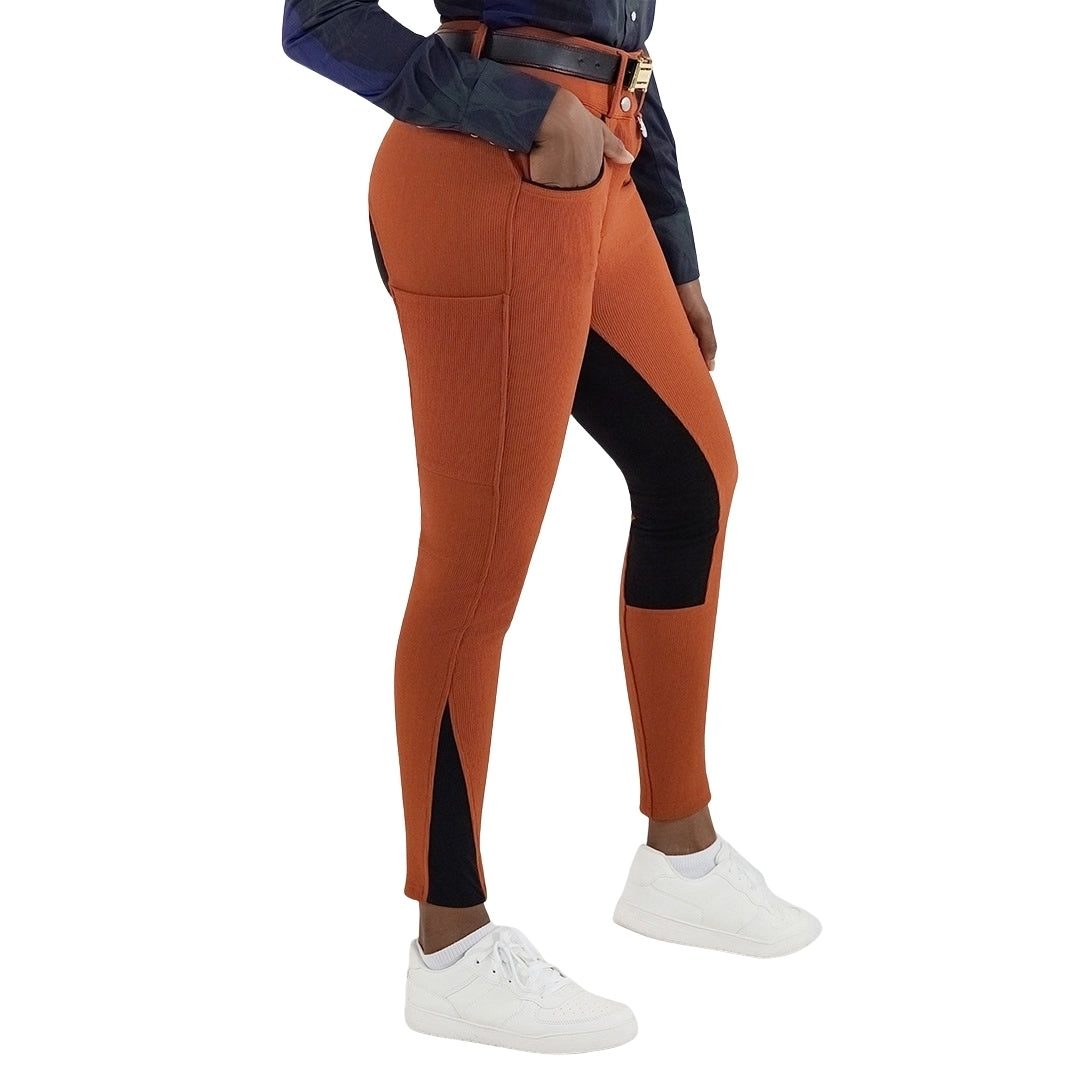 Dapplebay Ladies Pro Ribbed FS Suede Breeches