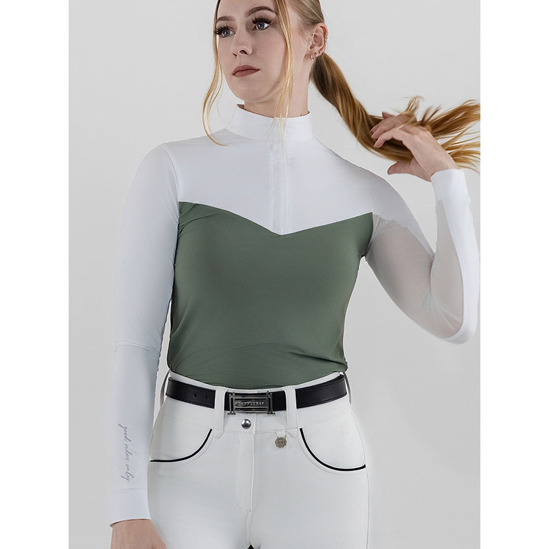 Dapplebay Lady 1/4 Zip LS Show Top