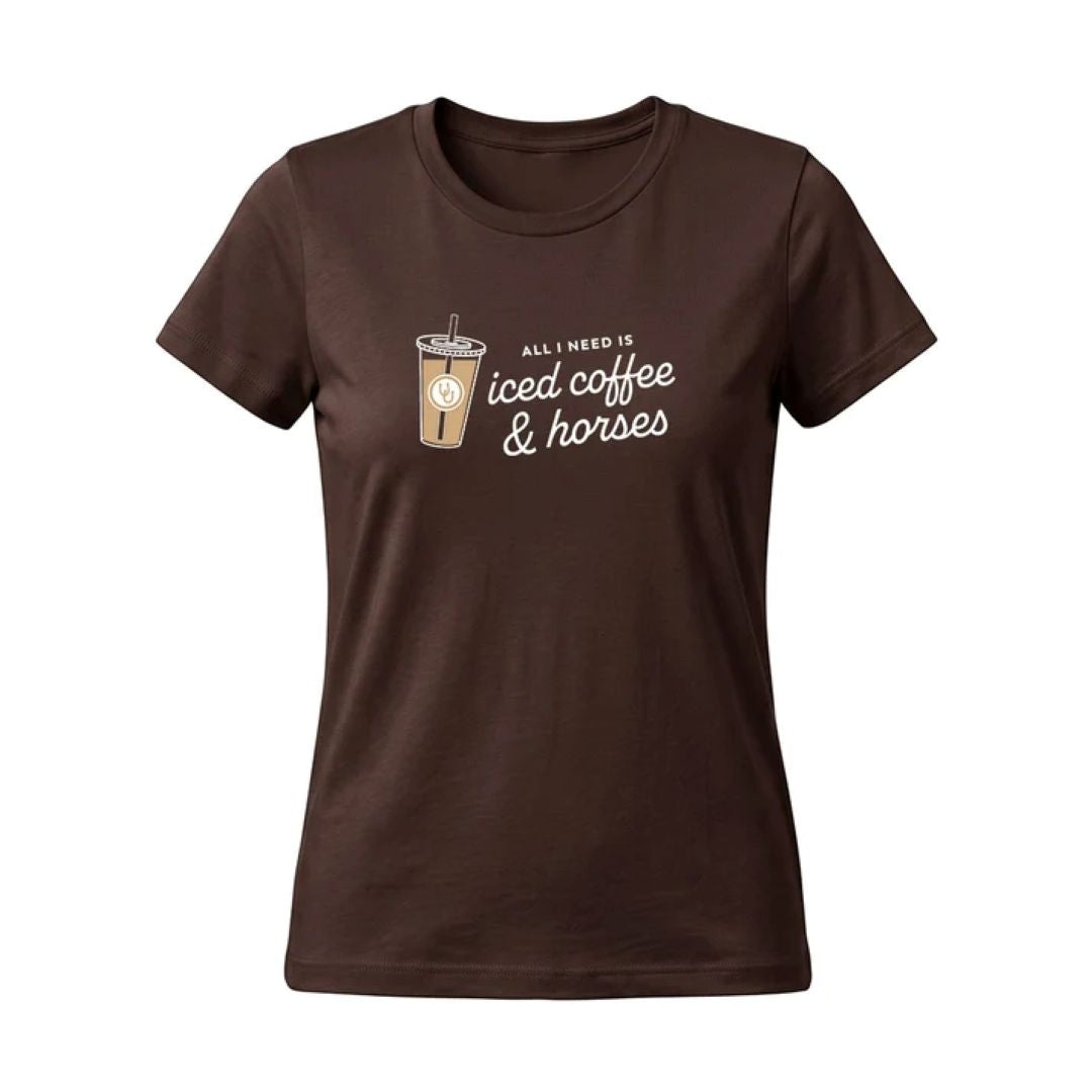 Dapplebay Ladies Iced Coffee & Horses Tee