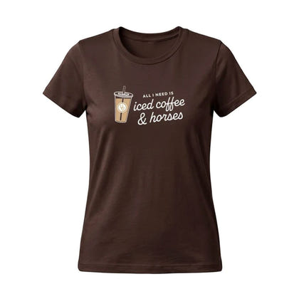 Dapplebay Ladies Iced Coffee & Horses Tee