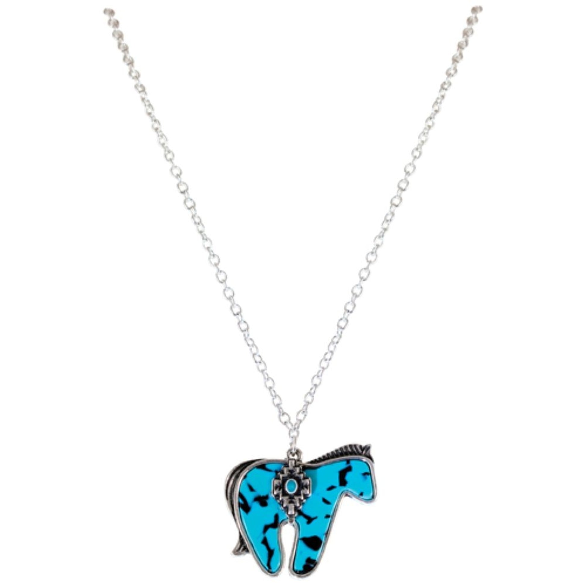 Justin Ladies Horse Pendent Necklace
