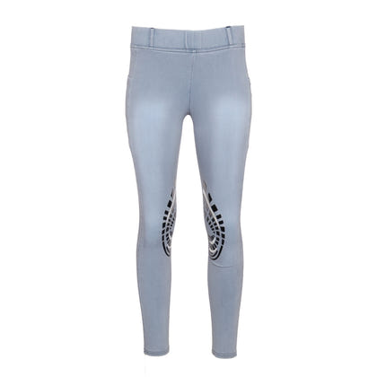 Equine Couture Ladies Denim KP Tights with Phone Pocket
