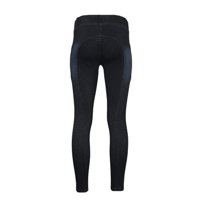 Equine Couture Ladies Denim KP Tights with Phone Pocket