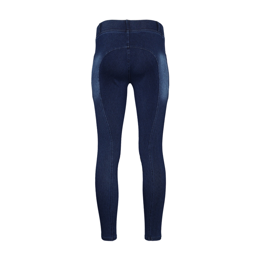 Equine Couture Ladies Denim KP Tights with Phone Pocket