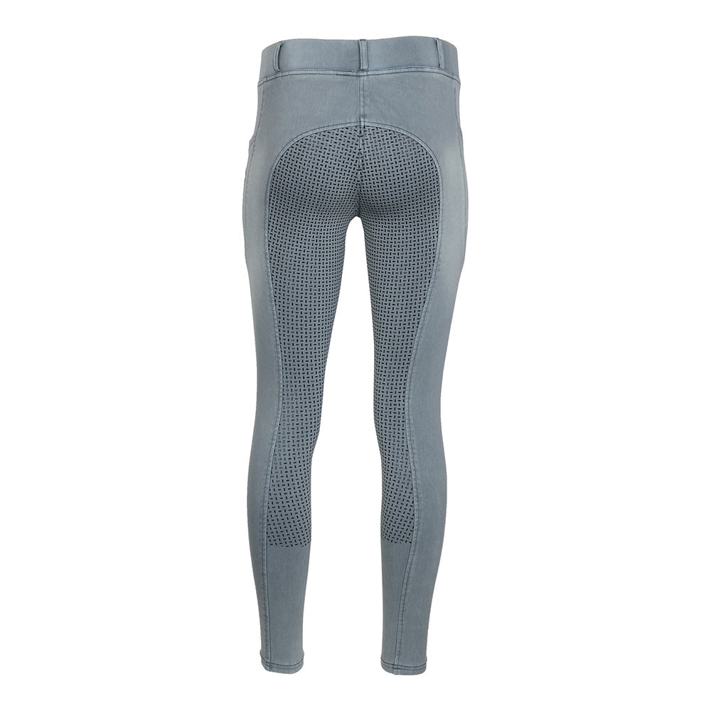 Equine Couture Ladies Denim FS Tights with Phone Pocket