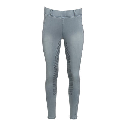 Equine Couture Ladies Denim FS Tights with Phone Pocket