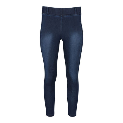Equine Couture Ladies Denim FS Tights with Phone Pocket