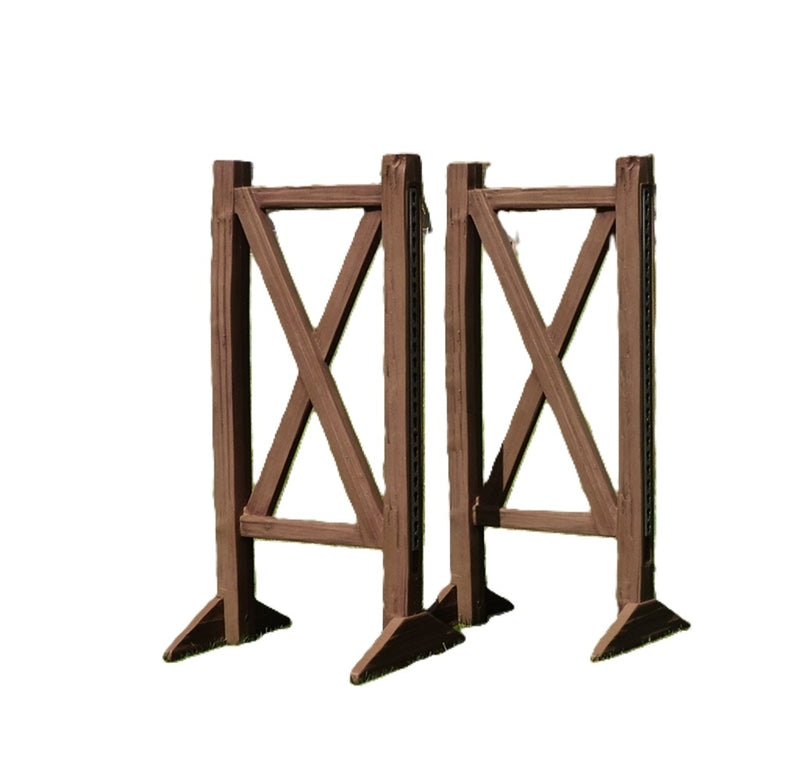 Burlingham Sports Faux Wood Split Rail Standards
