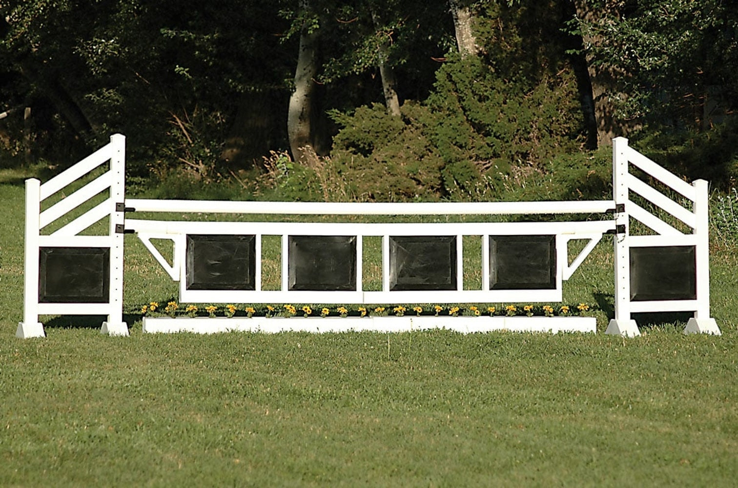 Burlingham Sports Diagonal Panel Two Tone 5 Ft Jump Standards