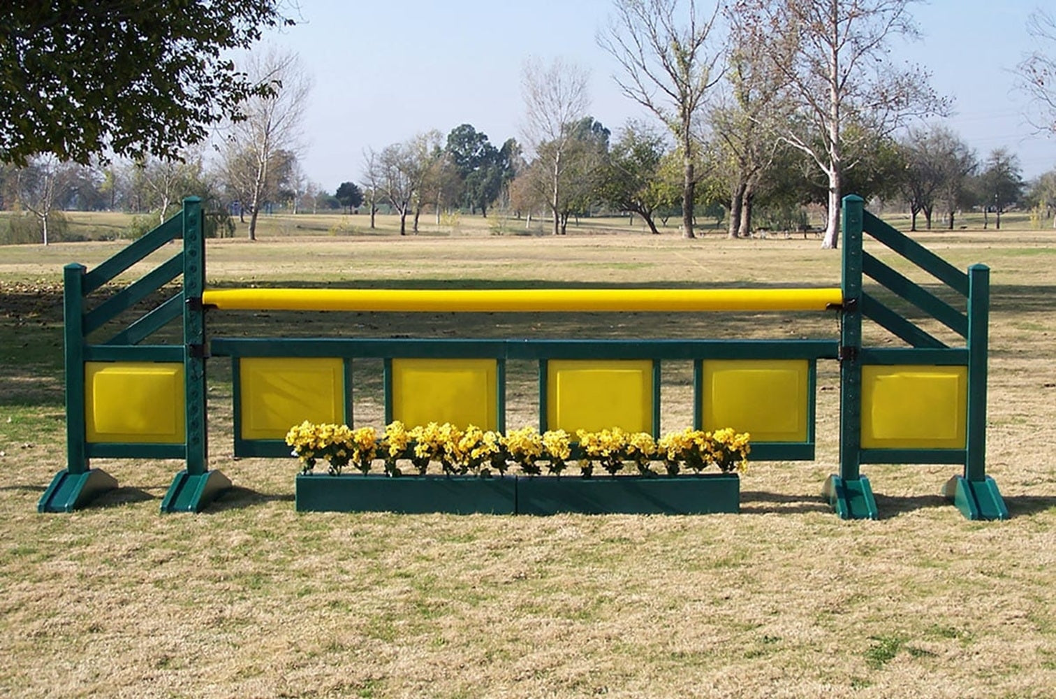 Burlingham Sports Diagonal Panel Two Tone 5 Ft Jump Standards