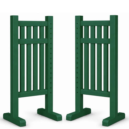 Burlingham Sports Vertical Slat Solid Color 5 Ft Jump Standards