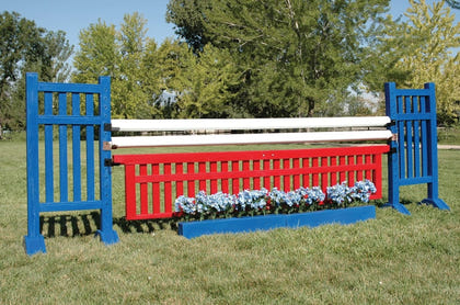 Burlingham Sports Vertical Slat Solid Color 5 Ft Jump Standards
