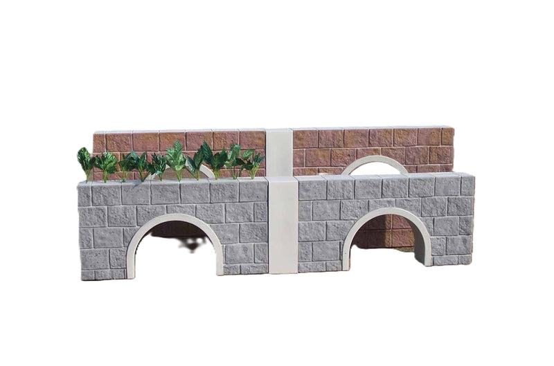 Burlingham Sports Stone Culvert Wall - Set of 2