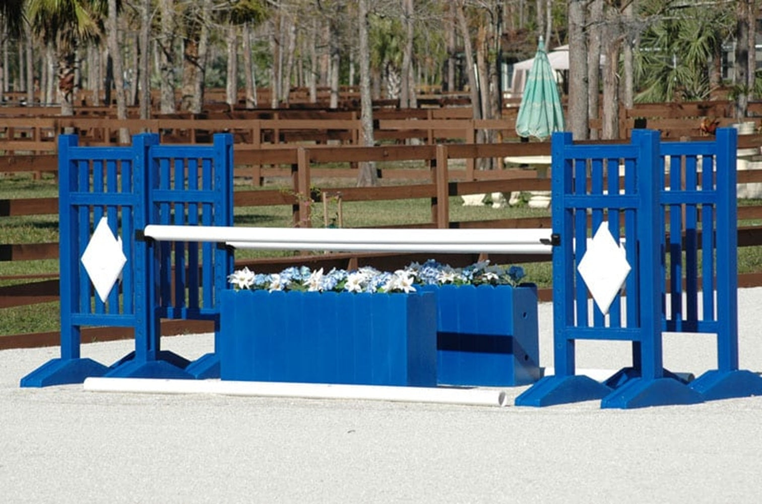 Burlingham Sports Solid Color Jump Poles - Set of 4
