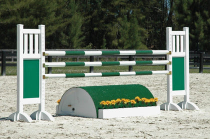 Burlingham Sports Striped Jump Poles - Set of 4