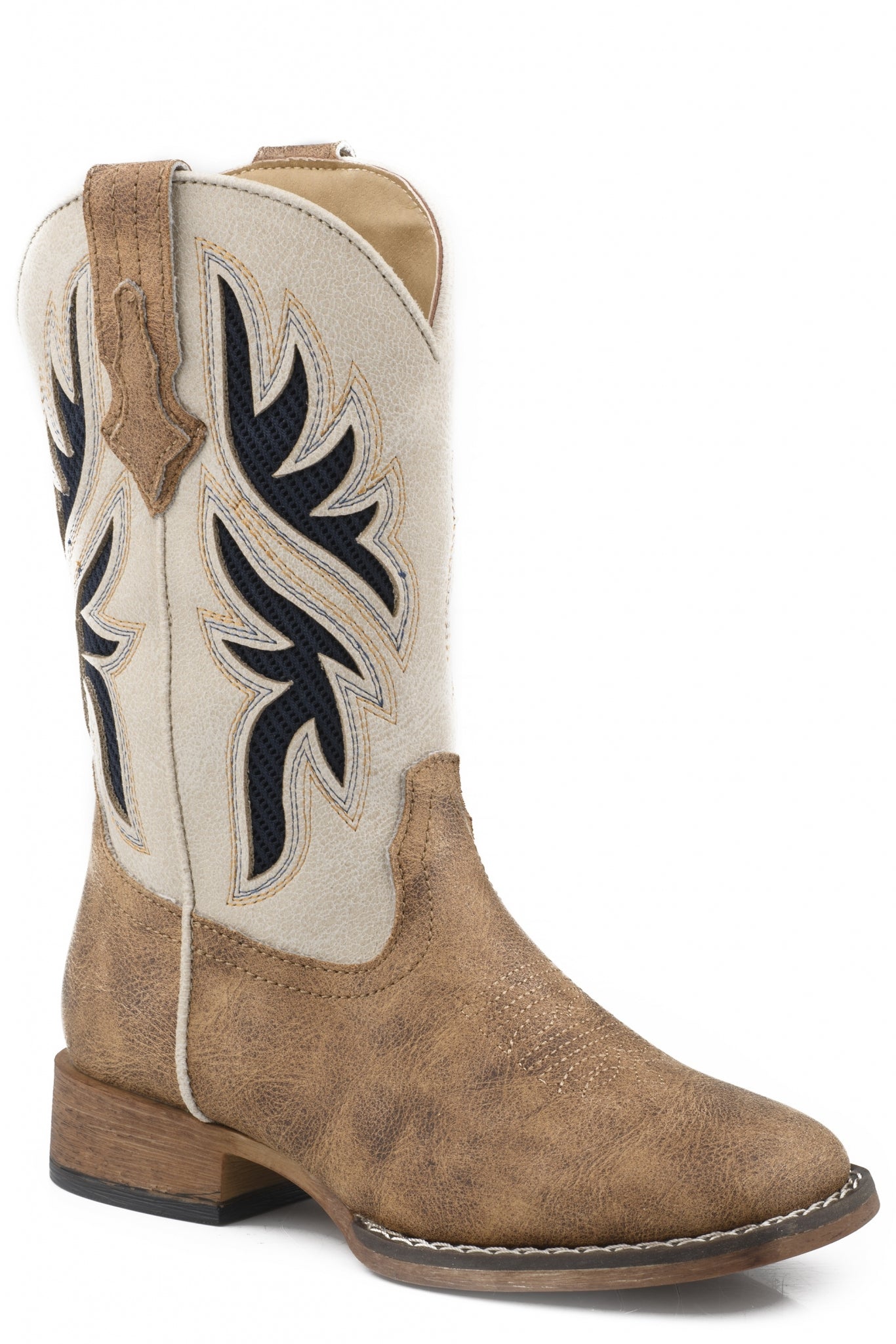 Roper Little Boys Faux Vamp Western Boots