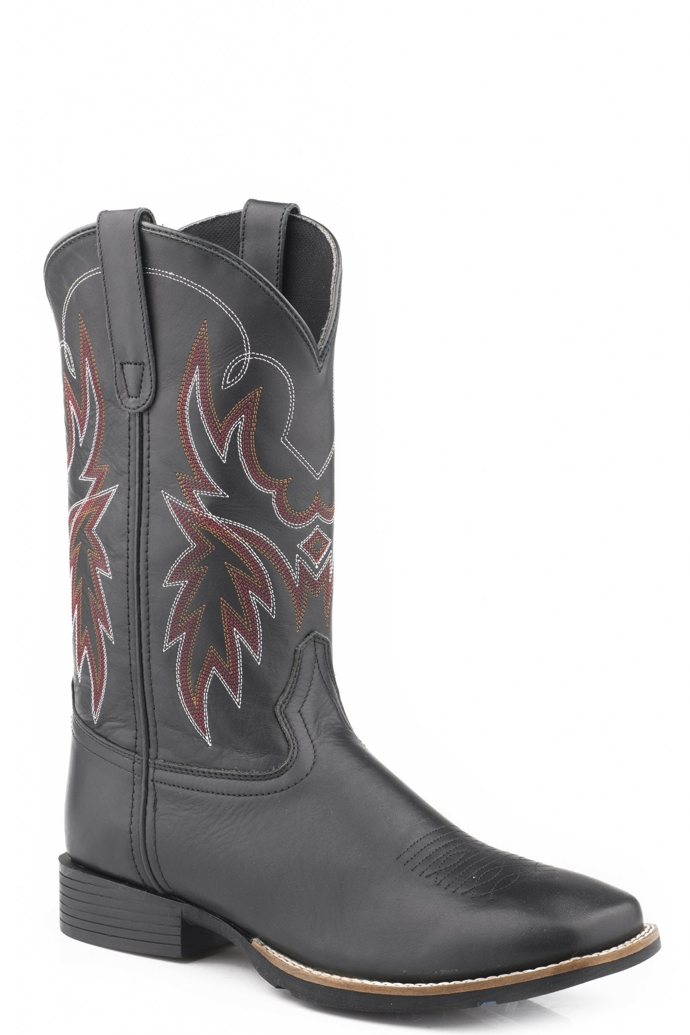 Roper Mens Black Oiled Leather Upper Western Boots