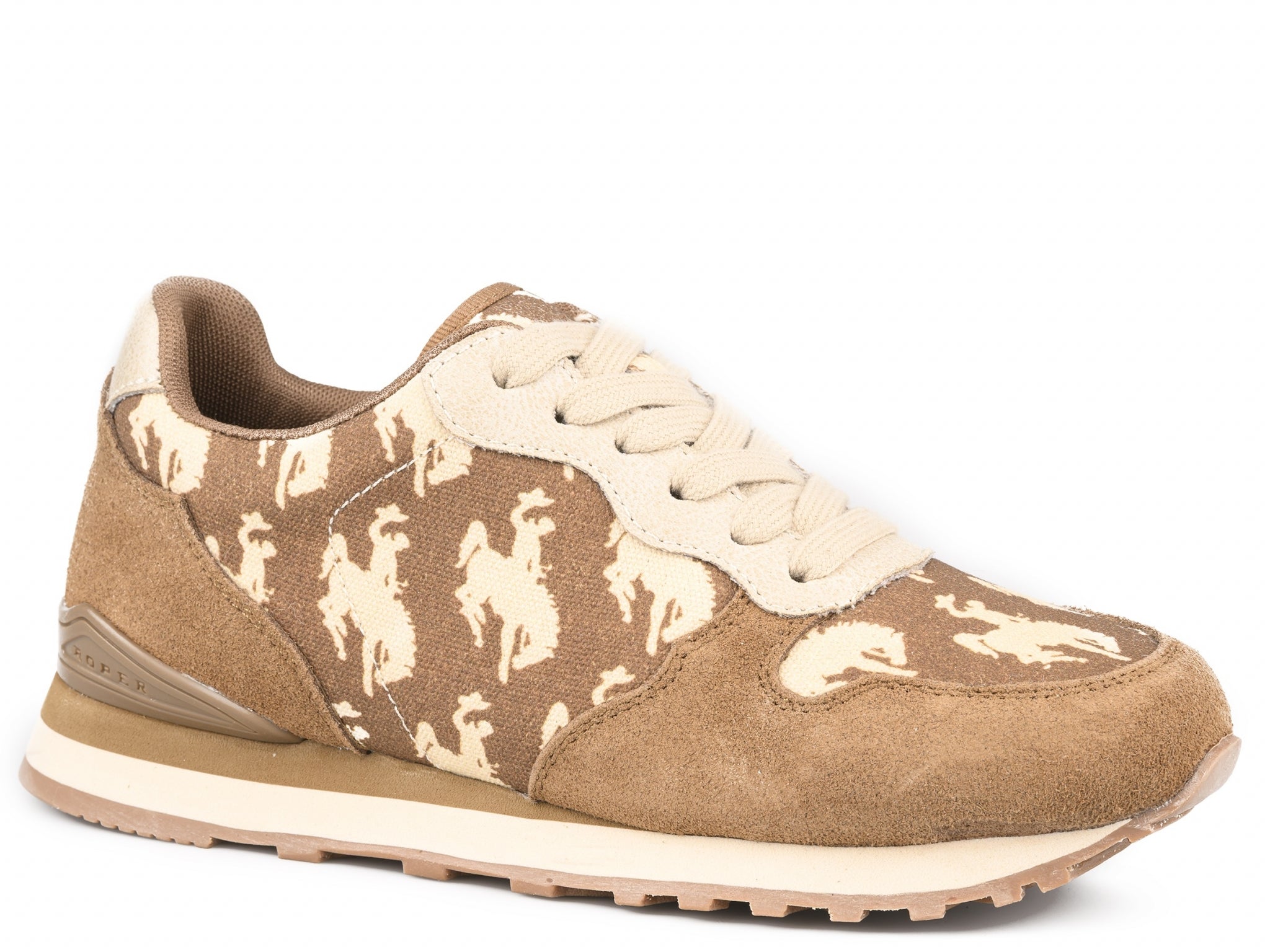 Roper Ladies Cow Suede and Canvas Joggers