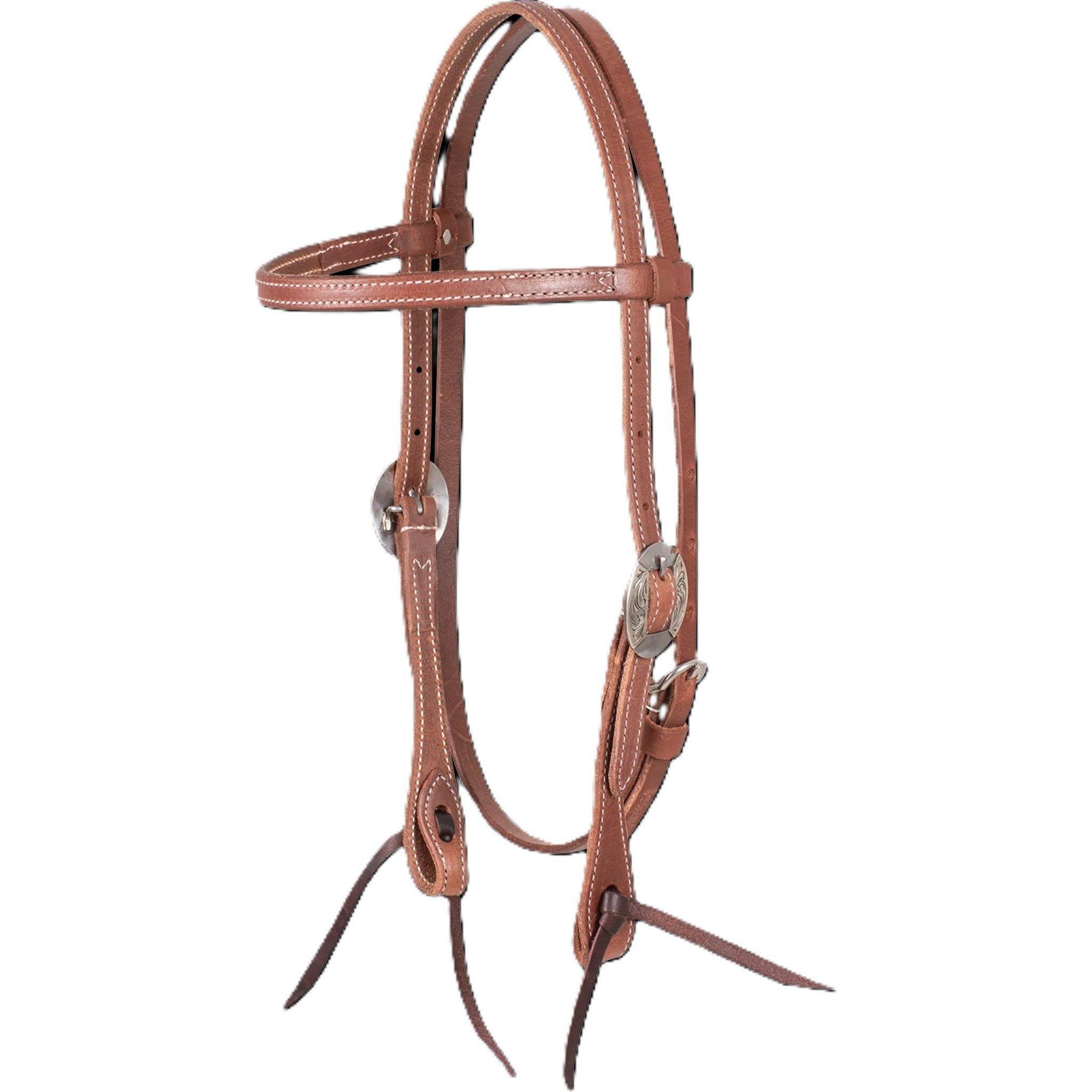 Martin Saddlery 5/8" Browband Harness Headstall with Canyon Buckle and Latigo Ties