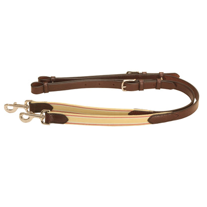Adjust Leather/Elastic Side Rein 38-42 Br