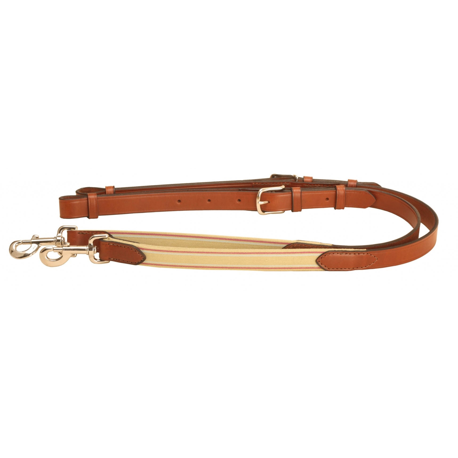 Adjust Leather/Elastic Side Rein 38-42 Br