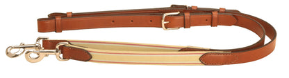 Adjust Leather/Elastic Side Rein 38-42 Br