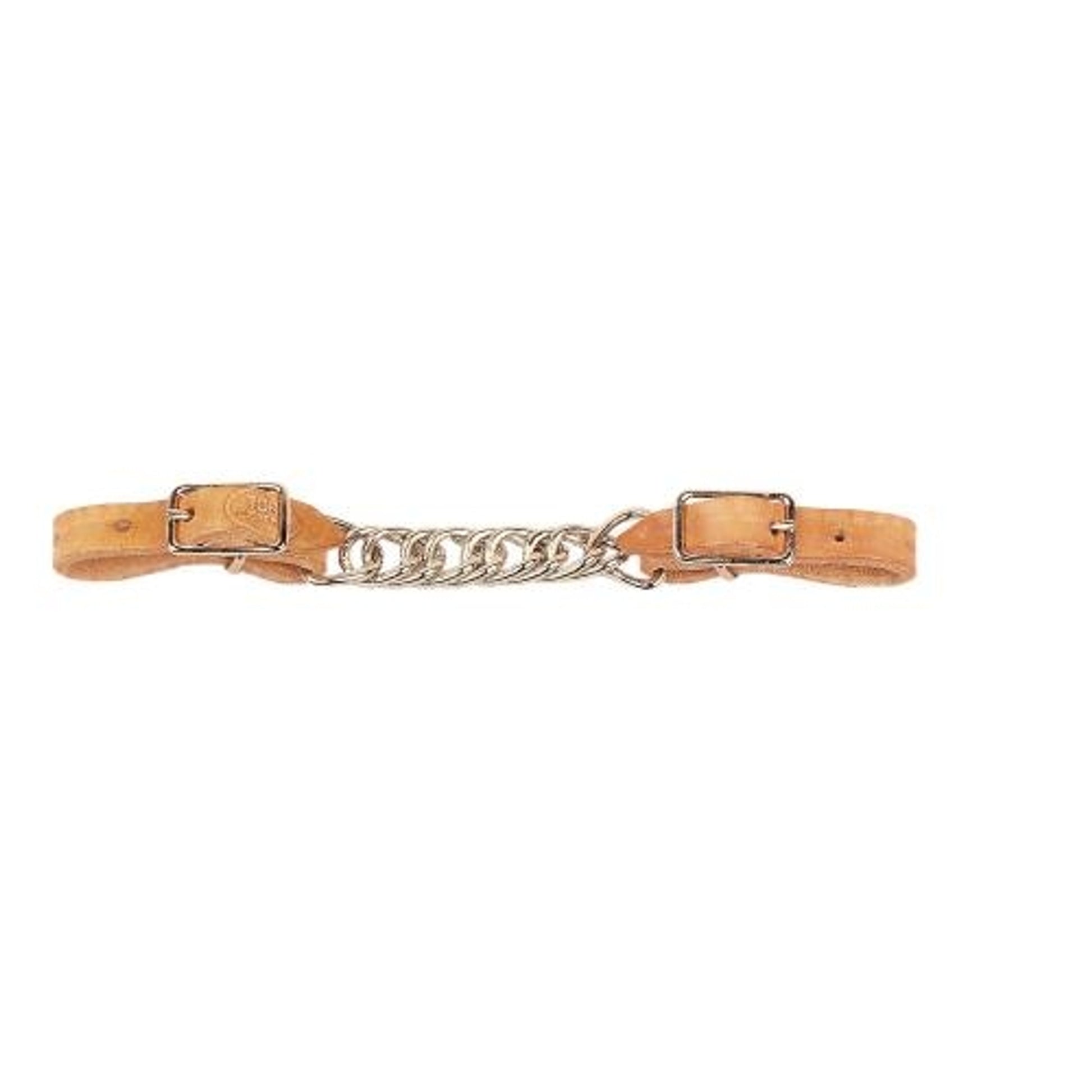 Tory Harness Leather Double Link Curb Strap